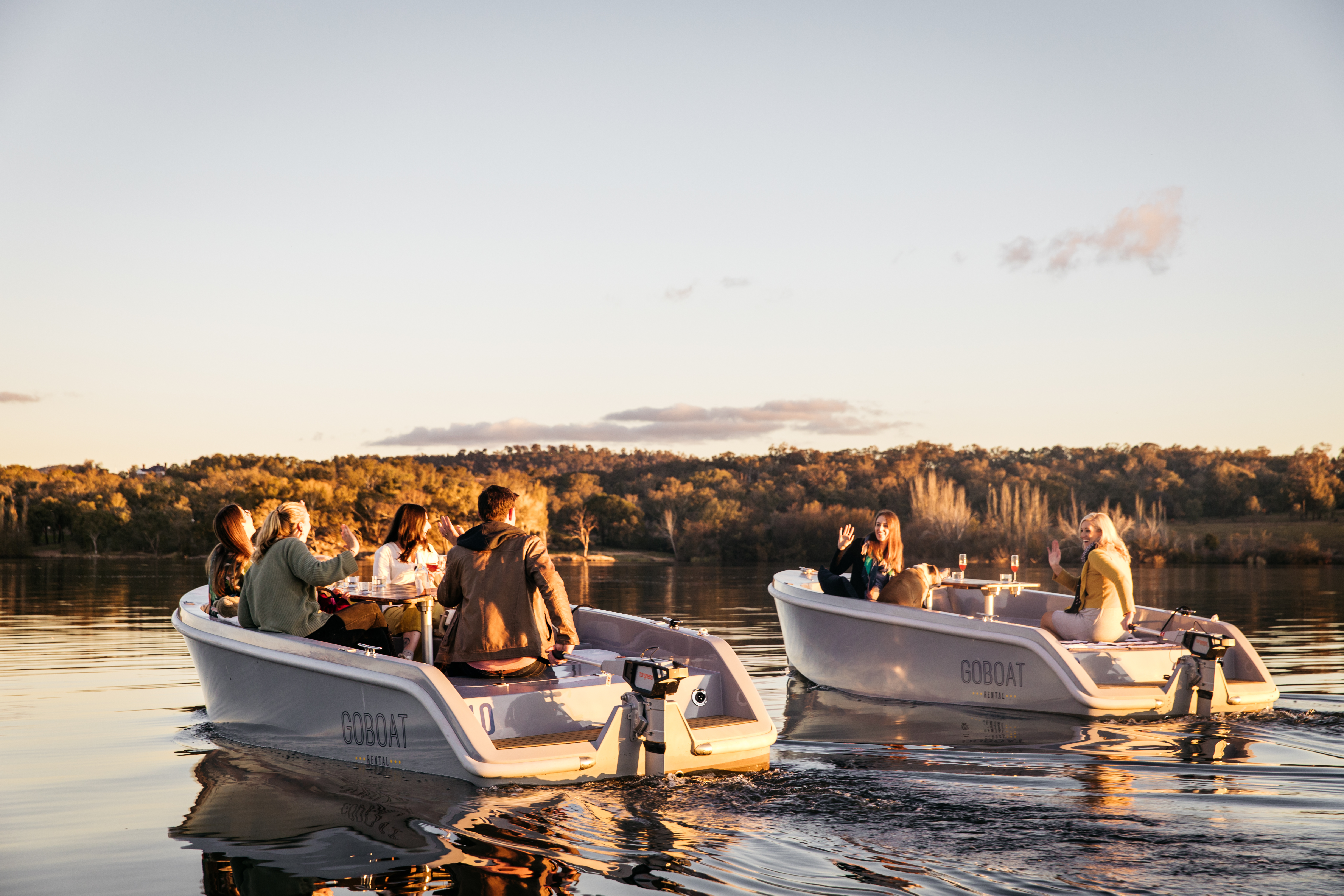 GoBoat Electric Picnic Boat Hire in Canberra