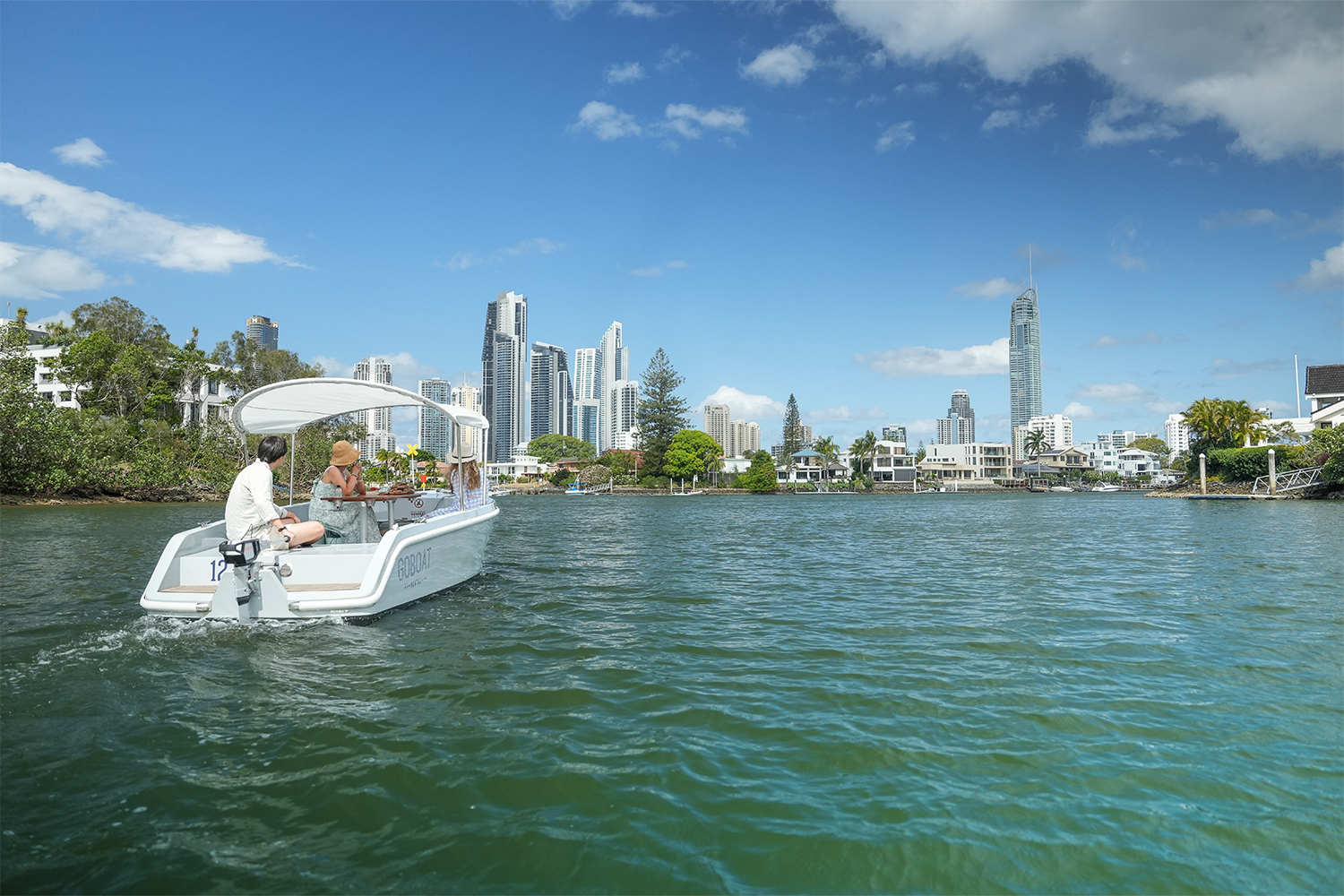 GoBoat Electric Boat Hire on the Gold Coast